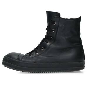 リックオウエンス Rick Owens RAMONES サイズ:42 ラモーンズレザーハイカットスニーカー 中古 SS13