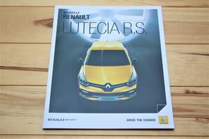 RENAULT LUTECIA R.S. カタログ（2013年12月）アクセサリー／価格表リーフレット2点セット　ルノールーテシア　