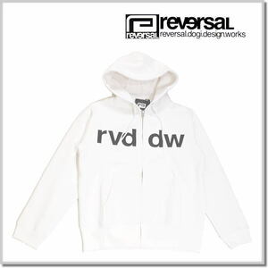 リバーサル reversal rvddw SWEAT ZIP PARKA rvbs009-WHITE-L スウェット パーカー ジップアップ