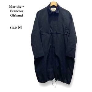 Marithe + Francois Girbaud マリテフランソワジルボー ヴィンテージ ジップアップ ジャケット コート 黒 ブラック アウター サイズ M