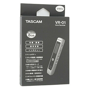 TASCAM リニアPCM対応 ICレコーダー VR-01-BR ブラウン 未使用 [管理:1150024114]