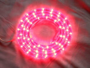 クリスマス 　白熱球 　イルミネーション 　ロープライト 　ピンク球　 ２．５ｍ　　常時点灯タイプ　　未使用品