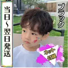 【当日～翌日発送】子供用 ウィッグ  ショート カール ネット付き L-4