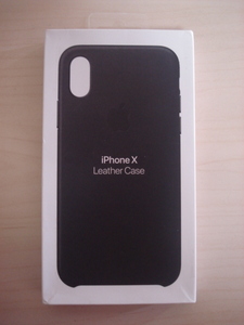 [送料無料 即決] Apple 純正 iPhone X Leather Case MQTD2FE/A USED
