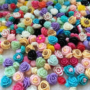 デコパーツ 薔薇 花 プラパーツ バラ ハンドメイド 材料 レジン ビーズ パーツ ネイル アート 材料 レジン 大量 かわいい 手芸 ネイル