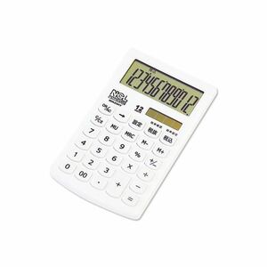 (業務用セット) 電卓 モノカラー ホワイト ECH-2101T-W【×5セット】