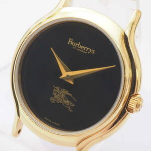 バーバリー バーバリーズ Cal,978.002 Burberrys OF LONDON SS クォーツ ゴールド×黒文字盤 レディース 腕時計 フェイス[370501-AX6