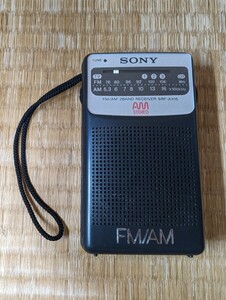 SONY ポケットラジオ SRF-AX15 AM STEREO 中古