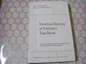 洋書 Statistical analysis of stationary time series 定常過程の統計解析 Ulf Grenander and Murray Rosenblatt D24