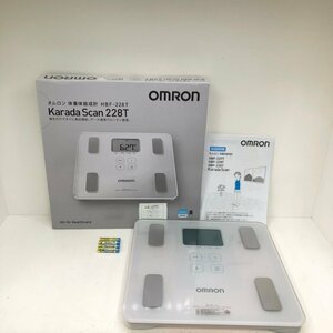 【未使用品】OMRON オムロン 体重体組成計 HBF-228T シャイニーホワイト Karada Scan 228T 240208SK011082