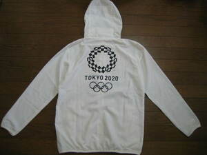 ■XSサイズ　東京2020オリンピック　パッカブルウインドジャケット　JOCエンブレム　アシックス　ホワイト■