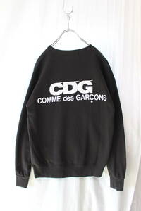 GOOD DESIGN SHOP COMME des GARCONS/コムデギャルソン/CDG/ロゴ入スウェット/トレーナー/黒/サイズS