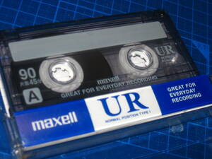 7使用済み　中古　 カセットテープ　日立Maxell　UR　Type1　ノーマル　90分 　1本　爪あり　No.1126
