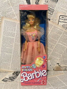 ☆1980年代/ピンクボックス/バービー/パーティートリート/即決ビンテージUSA/未開封/Barbie/Doll(Party Treats/MIB) FB-020