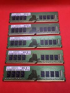 Samsung 16GB 2Rx8 PC4-2666V-UB1-11 デスクトップPC用DDR4メモリ　16GB 5枚セット計80GB 管18