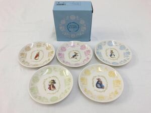 PETER RABBIT ピーターラビット デザート皿5枚セット 洋食器 小皿 プレート