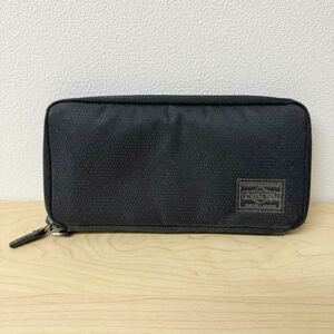 1円★良品 PORTER DILL LONG WALLET 653-09111 ポーター 吉田カバン 長財布 ロングウォレット BLACK ブラック 黒 ラウンドジップ