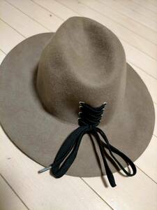 CONTROL FREAK コントロールフリーク チュール リボン 装飾 編み込み 帽子 