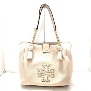 トリーバーチ TORY BURCH トートバッグ - レザー ベージュ チェーンショルダー バッグ