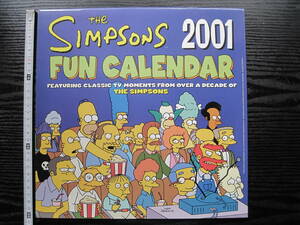 The Simpsons 2001 FAN CALENDAR by Matt Groening アニメ ザ・シンプソンズ カレンダー