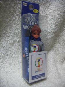 即決 当時物 激レア リカちゃん タカラ 人形 ストラップ 2002 ワールドカップ FIFA フィギュア 9.5cm キーホルダー 未使用 サッカー