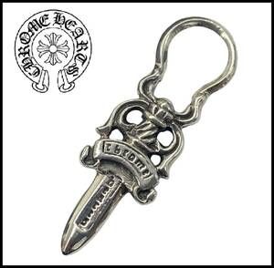 ★正規品★ CHROME HEARTS クロムハーツ SILVER シルバー 925 CH DAGGER CHARM ロゴ ダガー チャーム ペンダントトップ ネックレス