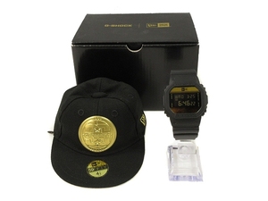 カシオジーショック CASIO G-SHOCK ニューエラ NEW ERA コラボモデル DW-5600NE-1JR 35周年 ブラック ゴールド 腕時計 メンズ レディース