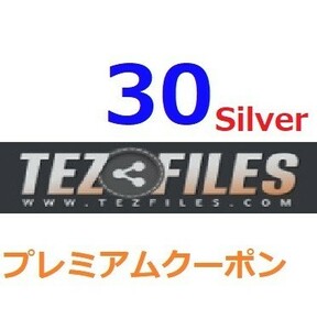 TezFiles Silver　プレミアム公式プレミアムクーポン 30日間　入金確認後1分～24時間以内発送