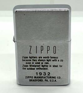 中古　Zippo　ジッポ　1932シルバー　ヴィンテージシリーズ　1987年製　オイルライター 喫煙グッズ/2778