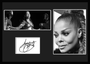 10種類!Janet Jackson/ジャネット・ジャクソン/サインプリント&証明書付きフレーム/BW/モノクロ/ディスプレイ (2-3W)