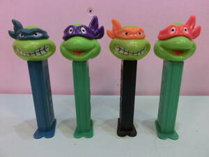 PEZ ペッツ◆ミュータント ニンジャ タートルズ ペッツ ４本セット アメトイ雑貨 亀忍者 Teenage Mutant Ninja Turtles TMNT