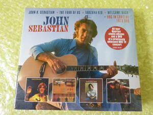 [m7723y c] 新品★ ジョン・セバスチャン BOX(2CD+DVD) (John B. Sebastian/The Four of Us/Tarzana Kid/Welcome Back + DVD)