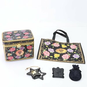 1円 まとめ 5点 セット ANNA SUI アナスイ メイクボックス バニティ 手鏡 ハサミ ピンセット トート バッグ レディース EEM P10-6