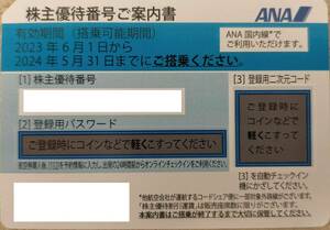 ANA　全日空　株主優待券　１枚　番号通知は送料無料　番号通知可能　ポイント消化　８