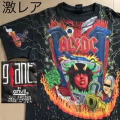超絶レア AC/DC 1992年製 ヴィンテージ Tシャツ 90s 総柄 マルチ