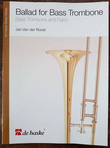 送料無料 バストロンボーン楽譜 ヤン・ヴァンデルロースト：バス・トロンボーンのためのバラード　バストロンボーン&ピアノ