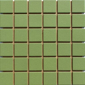 【10ケース 一括】《プレイト 50》45mm角 施釉タイルP-191濃緑色