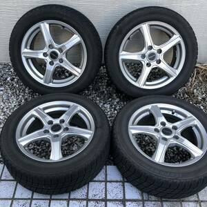 BS ブリヂストン ICEPARTNER 205/55R16 91Q BALMINUMアルミホイール BSアルミ PCD 114.3 インセット 46 プリウスα アクセラ