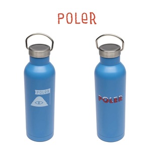 POLeR ポーラーアウトドアスタッフ■送料込■真空断熱構造 ステンレスボトル 青 591ml■水筒 キャンプ 登山 ドリンク 珈琲 wind and sea