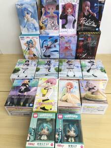 079(24-25) 1円スタート 未開封 美少女系 フィギュア 18箱 まとめ JAIA プライズ ラム レム 初音ミク ウマ娘 アスカ 中野二乃 他