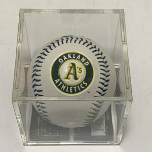 MLB メジャーリーグ OAKLAND ATHLETICS オークランド・アスレチックス 記念 野球ボール 保護ケース付 ベースボール