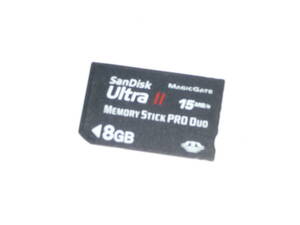 動作保証！SanDisk UltraⅡ Memory Stick PRO Duo 8GB MAGICGATE