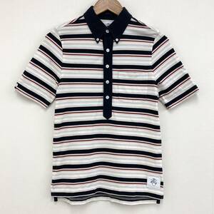 BLACK FLEECE BY Brooks Brothers ボーダー ポロシャツ グレー BB0サイズ THOM BROWNE トムブラウン ブラックフリース 3050065