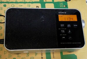 ICF-M780N SONY ソニー 完動品 AM FM ワイドFM ラジオNIKKEI ラジオたんぱ 取扱説明書付 目覚まし機能 おやすみタイマー 防災 0034319