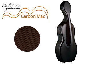 新品 送料無料 カーボンマック CFC-3 チョコブラウン チェロケース 軽量 Carbon Mac 即決