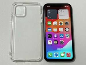 SIMフリー iPhone11 64GB Black シムフリー アイフォン11 ブラック 黒 docomo softbank au UQ 楽天 SIMロックなし A2221 MWLT2J/A 100%