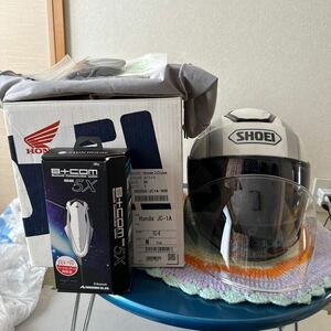 SHOEI ショウエイ　HONDA JC-1A jクルーズ J-Cruiseジェットヘルメット Mサイズ b+com 5x付き　付属品多数　外観美品　ホンダコラボ限定