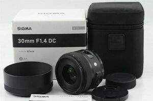 ★美品★ 即決 SIGMA シグマ Art 30mm F1.4 DC HSM ニコン用 元箱・純正ケース付き（88-E06)