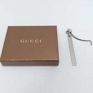 GUCCI グッチ プレートストラップ シルバー