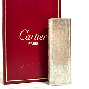 １円スタート Cartier カルティエ ライター オーバル シルバー ガスライター 喫煙具 喫煙グッズ　b3